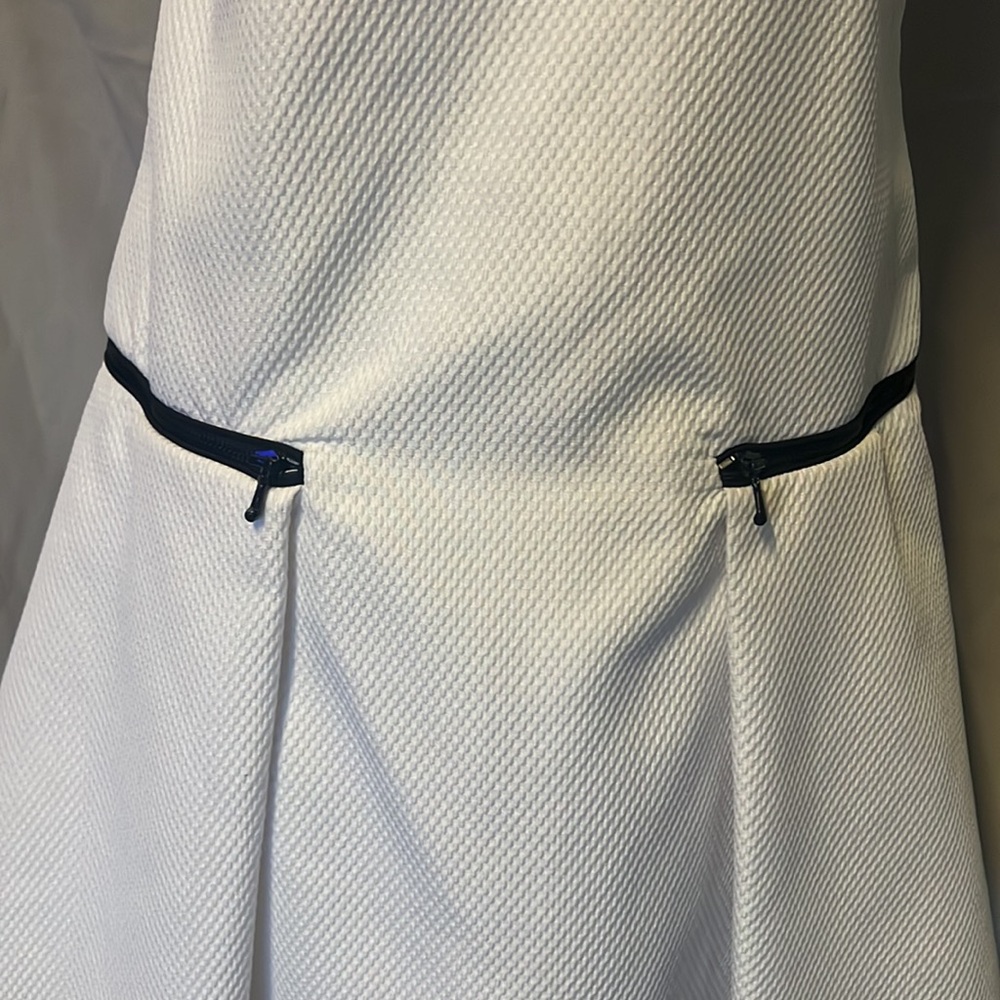 Victoria Beckham White Mini A-line Sleeveless Dress - Picture 7 of 8